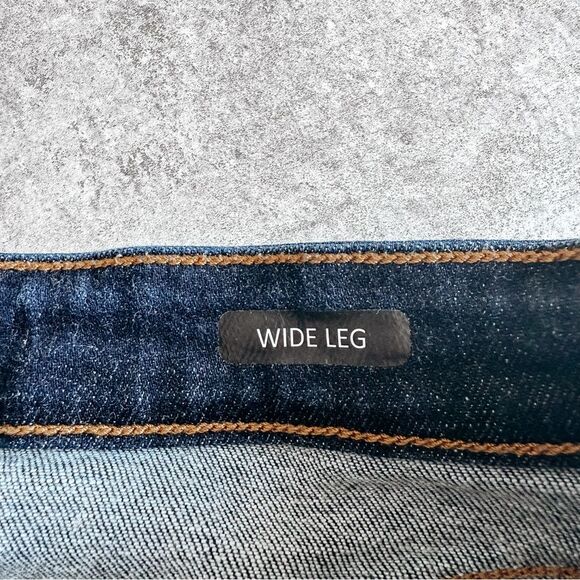 Judy Blue Dark Wash Wide Leg Crop Jean Size 7/28 - Picture 7 of 9